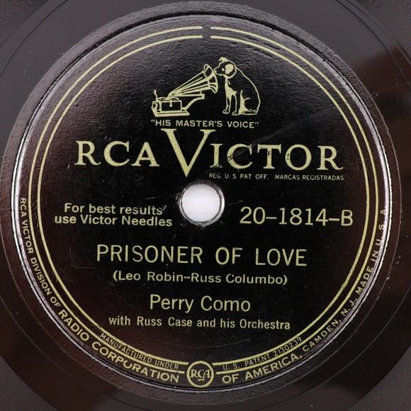 Perry Como, Russ Case, All Through The Day, Prisoner Of Love 78 rpm Record 1946 - Picture 3 of 10